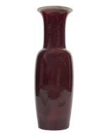 Red Chinese Vase by Anonymous - Decorative Object