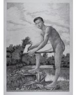 Der Zeichner by an anonymous of the German School near Max Klinger - Modern Artwork
