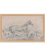 Horse with Herds by Filippo Palizzi - Modern Artworks