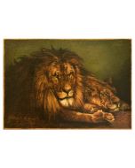 Lion And Lioness by Anonymous - Modern Artwork