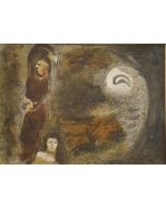 Ruth at the feet of Boaz- from the series "Illustrations for the Bible"
