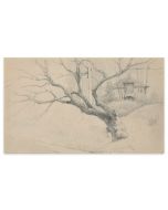 Tree And House by Emile-Louis Minet - Modern Artwork