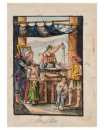 Naples -  Food Seller by Anonymous - Modern Artwork