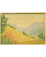 Mountainous Landscape by Marius Carion - Modern Artwork