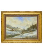 Francesco Mancini - Snowy Landscape - Modern Artwork