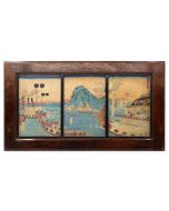 Naval Tryptic by Utagawa Hiroshige - Modern Artwork