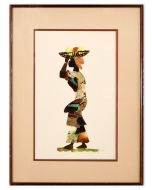 African Butterfly Woman by Anonymous French - Contemporary Artworks