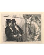 Bal de l'Opera: Tu t'amuses trop! by Etienne after Honoré Daumier - Old Master Artwork