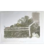 Wall with a building by Giorgio Morandi - Contemporary Artwork