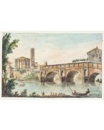 Tiber of Rome by an Anonymous- Old Master Artwork