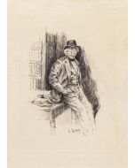 Portrait of Gentleman by Andreas Achenbach - Modern Artwork 