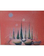 Boats by Jean-Raym Delpech - Modern Artwork