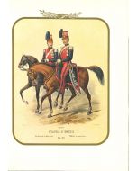 Honor Guard - Lithograph by Antonio Zezon. Naples 1852.