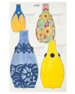 Colored Vases by Anonymous- Contemporary Artwork