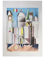 Italian City by Franco Gentilini - Contemporary Artwork