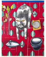 The Cat by Franco Gentilini - Contemporary Artwork
