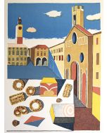 The Sweet in Square by Franco Gentilini - Contemporary Artwork