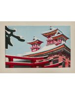 Snow-capped Japanese Houses - SOLD