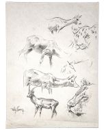 Gazzelle, gnu and tiger by Wilhelm Lorenz