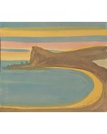 "The Sea" is an original drawing in watercolor on paper, realized by Jean Delpech (1916-1988), in 1951. 