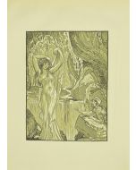 The Vestal And The Waterfall by Ferdinand Bac - Modern Artwork 