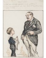  "Man and Child" by Luigi Bompard- Modern Artwork
