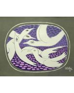 Seagulls by Giuseppe Viviani - Modern Artwork