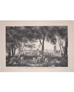 "View of Rome" made by the artist  G. Engelmann- Old Master