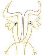 Pablo Picasso - Bull from A même la pierre - Contemporary Artwork