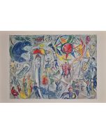 La Vie  from Derriere Le Miroir bty Marc Chagall - Contemporary Artwork