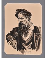 “Pensive Portrait" by Vingenzo Gemito - Modern Artwork