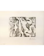 Pablo Picasso - L’Acrobate, avec Femme et Spectateurs - Contemporary Art