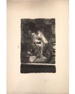 P. BONNARD, Femme Debout dans sa Baignoire, Lithograph, 1925.