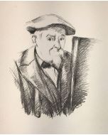 P:CEZANNE, "Portrait de Cézanne par lui-même", Lithograph, 1898.