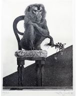 Flying, Guida, Prints, Burin, Etching, Drypoint, Black and white, Contemporary, Artwork