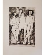 Marino Marini, Scenario, Etching, 1968, First selection, IV Plate, Propylaen, Berlin, 1973,  Modern Art Artwork