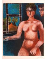 Contemporary art, Artwork, Print, Lithograph, Franco Gentilini, Luisa e Ippolito