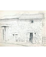 André Roland Brudieux - Stables on Larron Mountain - Modern Artwork