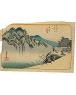 Hiroshige Utagawa - Sakanoshita: Fudesute Mountain - Modern Art
