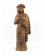 Female Standing Figure - Vintage Terracotta Sculpture  - SOLD