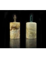 Pair of Marble and Stone Paperweight - SOLD