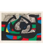 Joan mirò - Le Lézard aux Plumes d'Or, Plate X - Contemporary Artwork