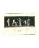 Ancient Roman Painting, The Reverence Scene - Filippo Morghen - Old Master's Artwork 