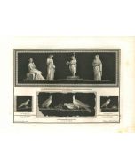 Ancient Roman Painting, The Offering Scene and Pigeons - Carlo Nolli - Old Master's Artwork