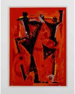 Marino Marini - Red Composition - Contemporary Art
