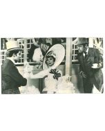 Audrey Hepburn and Rex Harrison on the set of "My Fair Lady"