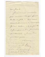Autograph Letter by Alexandre Dumas fils