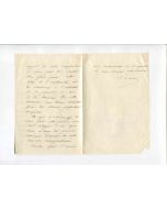 Autograph Letter by Hippolyte Carnot
