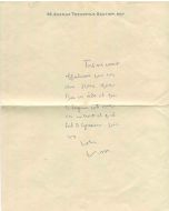 Autograph Letter by Francois Mauriac