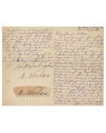 Max Nordau Autograph letter